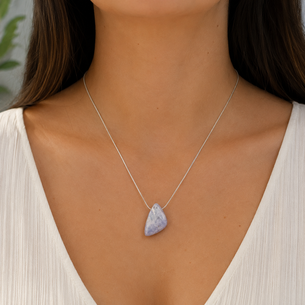 Collar Cianita Azul