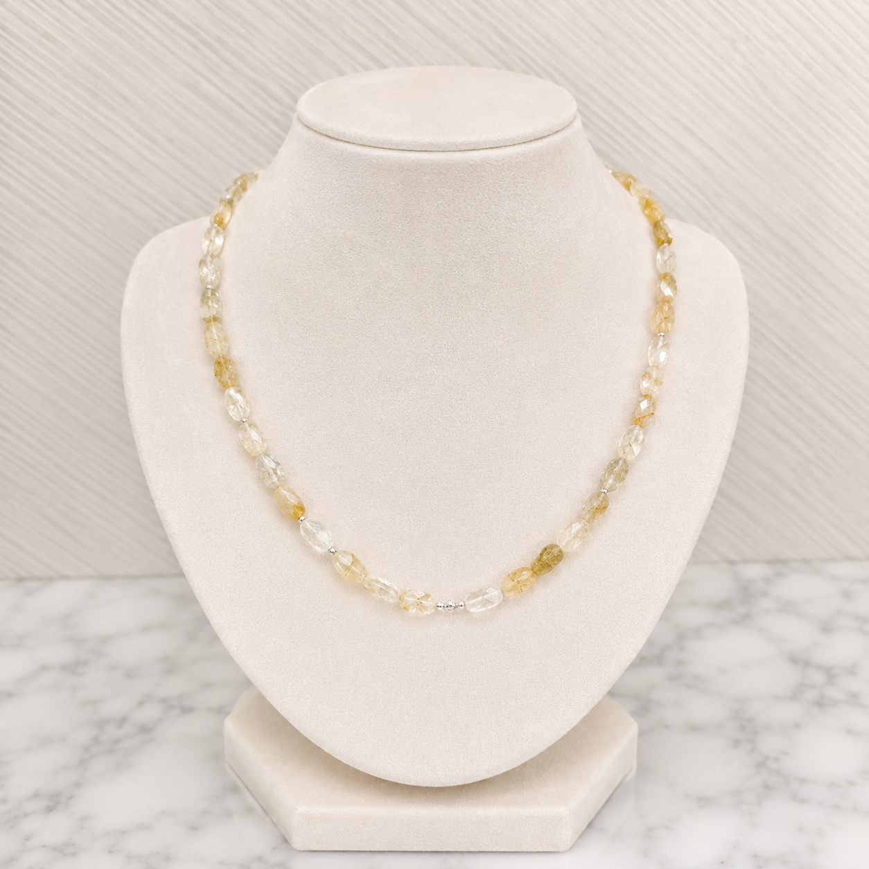Collar Cuarzo Rutilado con Plata .925