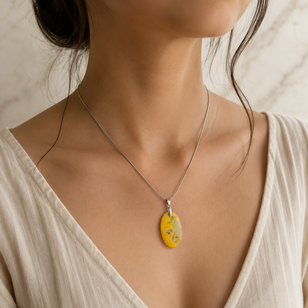 Collar Jaspe Abejorro (Bumblebee)