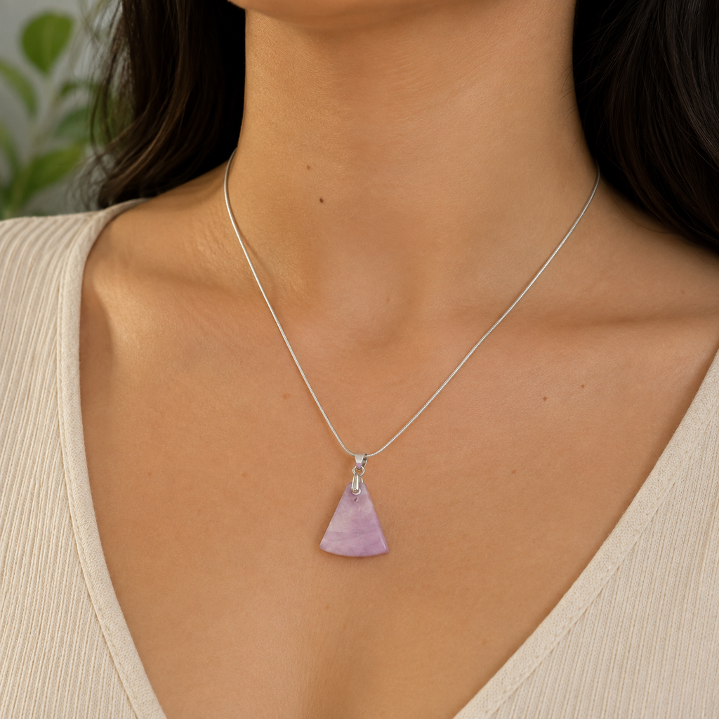 Collar Kunzita Rosa