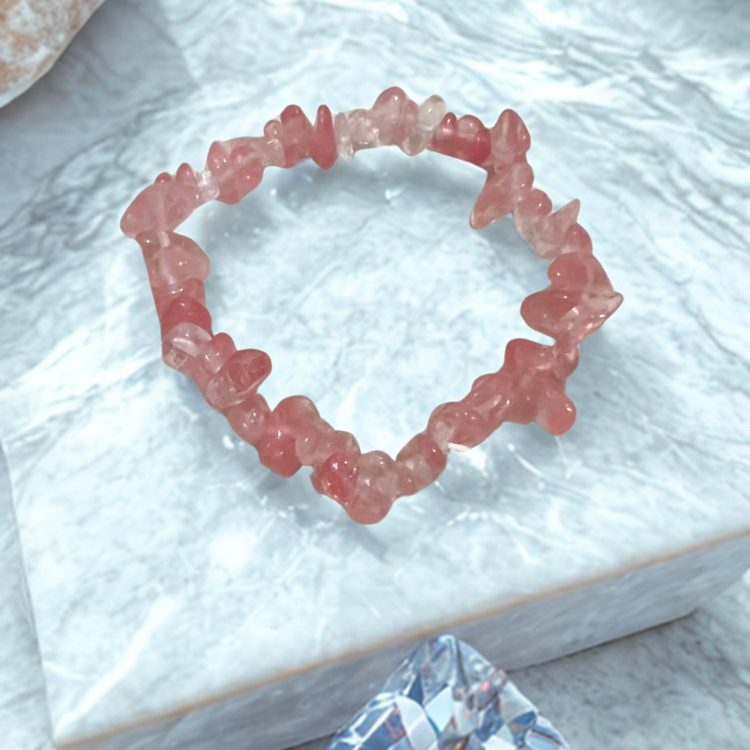 Pulsera Cuarzo Fresa