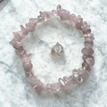 Pulsera Cuarzo Rosa Chip