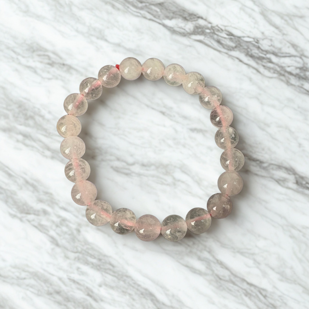 Pulsera Cuarzo Rosa esfera