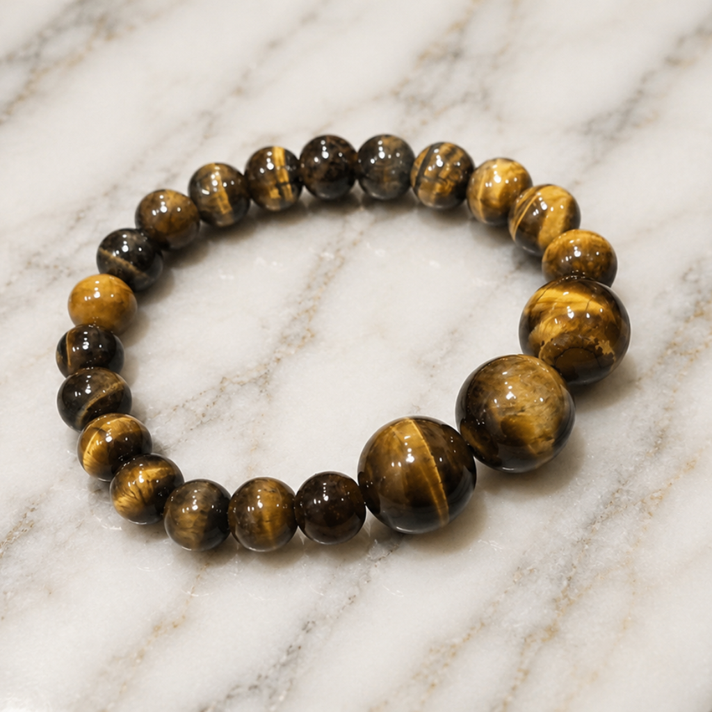 Pulsera Ojo de Tigre esferas