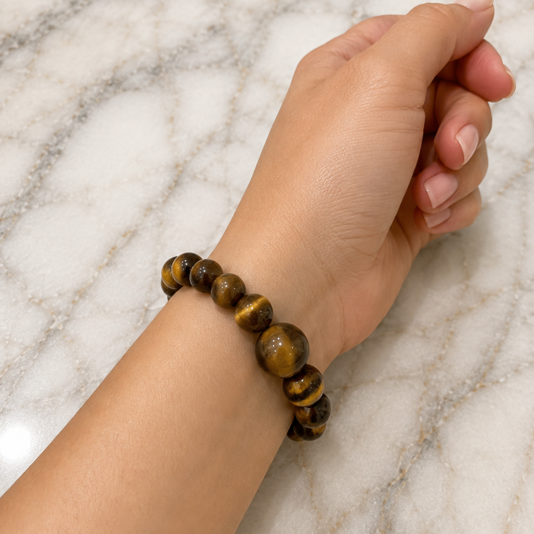 Pulsera Ojo de Tigre esferas